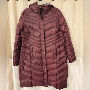 Marc New York Deep Burgundy Down Puffer Coat
